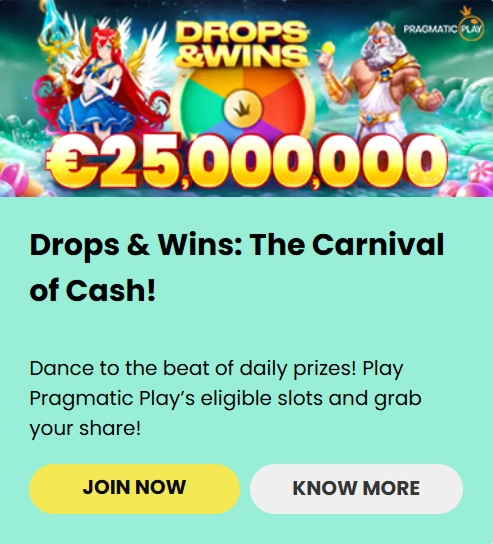 Drops and Wins twenty five million euros Zeus