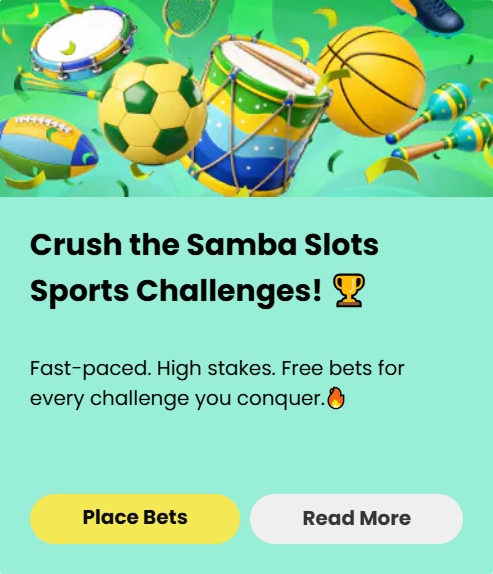 Samba Slots Sports Challenges with balls and drum